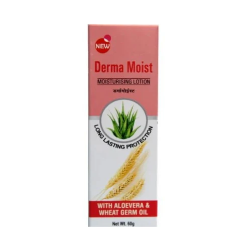 Derma Moist Moisturising Lotion, Enriched With Aloe-Vera And Wheat Germ Oil, 100Gm