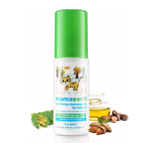 Mamaearth Soothing Massage Oil for babies (100ml, 0-5 Yrs)