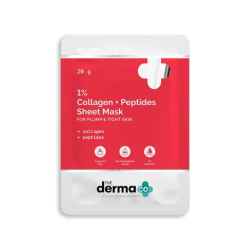 The Derma Co. 1% Collagen + Peptides Sheet Mask 20gm