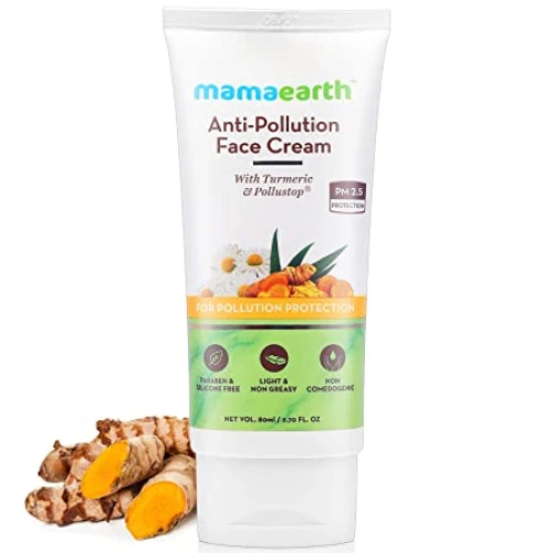 Mamaearth Anti-Pollution Daily Face Cream for Dry & Oily Skin with Turmeric & Pollustop® For a Bright Glowing Skin 80ml