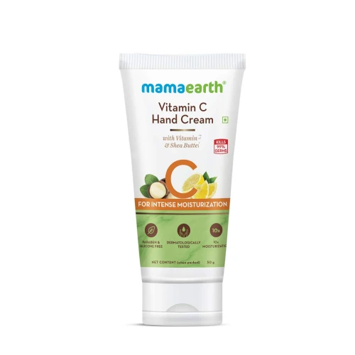 Mamaearth Vitamin C Hand Cream with Vitamin C and Shea Butter for Intense Moisturization
