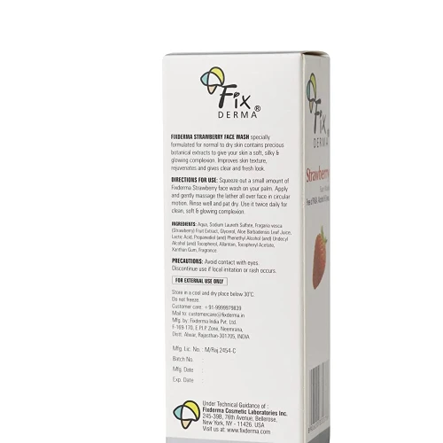 Fixderma vitamin C Strawberry facewash - 60g