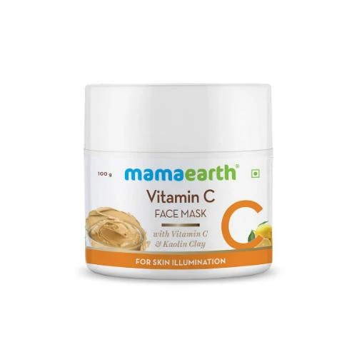 Mamaearth Vitamin C Face Mask With Vitamin C & Kaolin Clay for Skin Illumination - 100gm