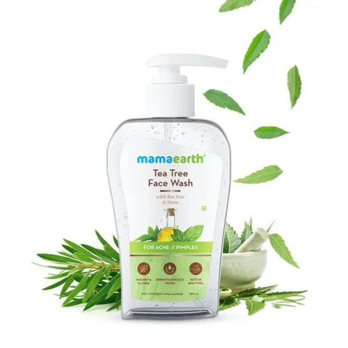 Mamaearth Tea Tree Facewash for Acne and Pimples – 250 ml