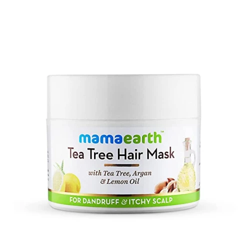 Mamaearth Anti Dandruff Tea Tree Hair Mask with Tea Tree and Lemon Oil For Danrduff Control and Itch Treatement, 200ml