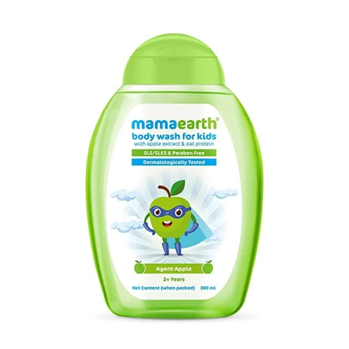 Mamaearth Agent Apple Body Wash for Kids with Apple Oat Protein – 300 ml