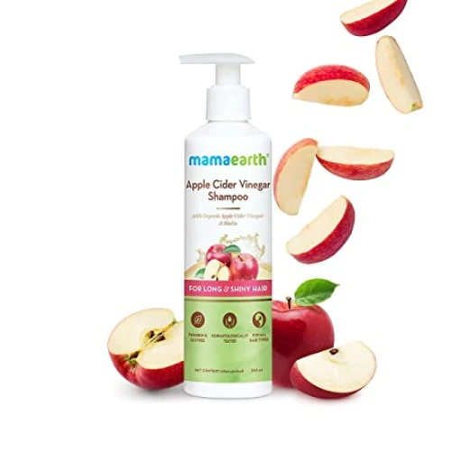 Mamaearth Apple Cider Vinegar Shampoo with Organic Apple Cider Vinegar & Biotin for Long & Shiny Hair 250ml