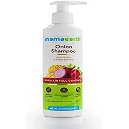 Mamaearth Onion Hair Fall Shampoo for Hair Growth & Hair Fall Control, with Onion Oil & Plant Keratin 250ml