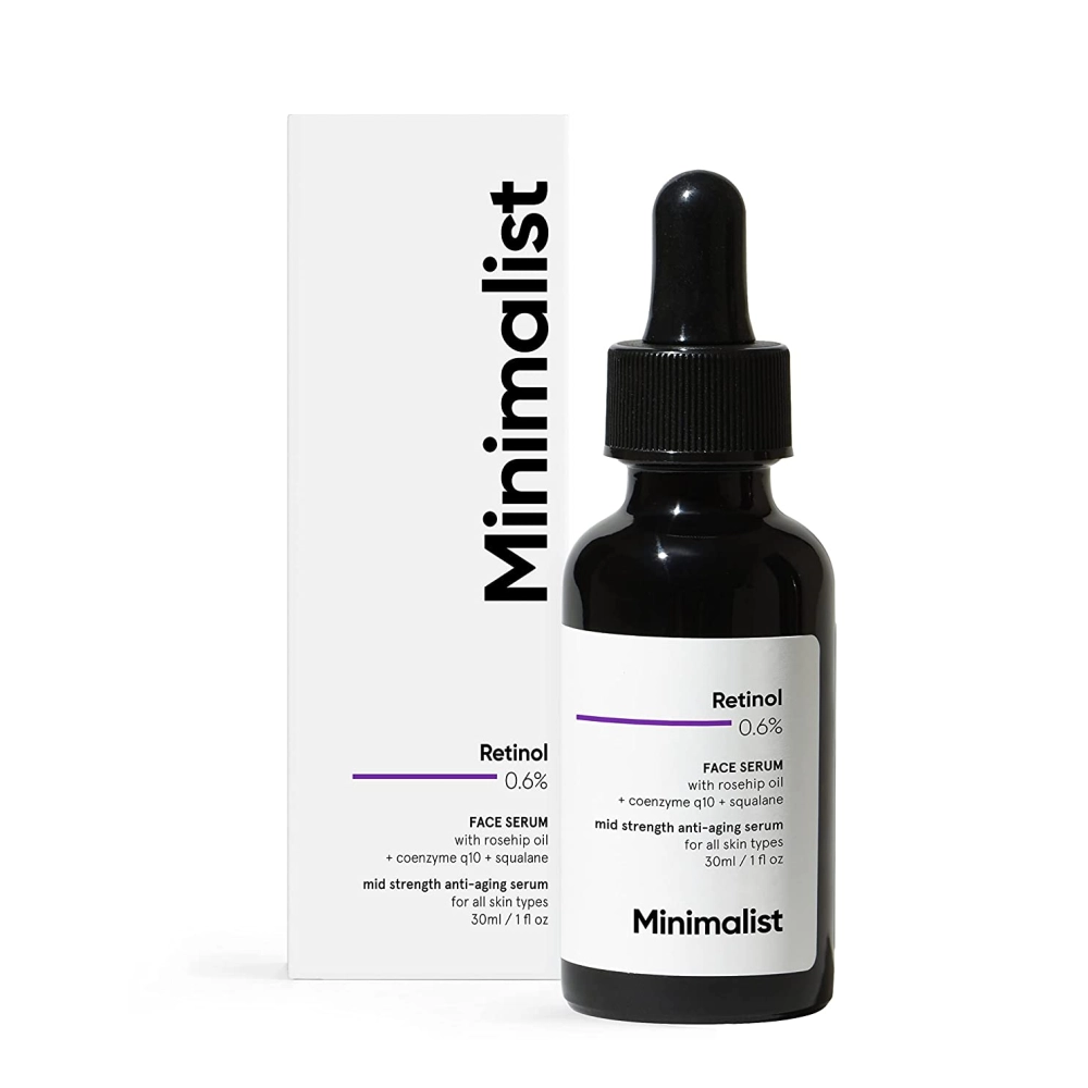 Minimalist Retinol 0.6% Mid-strength Anti Aging Face Serum 30ml