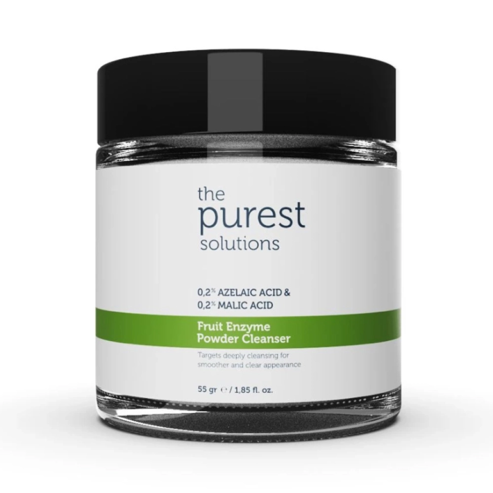 The Purest Solutions Fruit Enzyme Powder Cleanser 0.2% Azelaic Acid & 0.2% Malic Acid 55gm