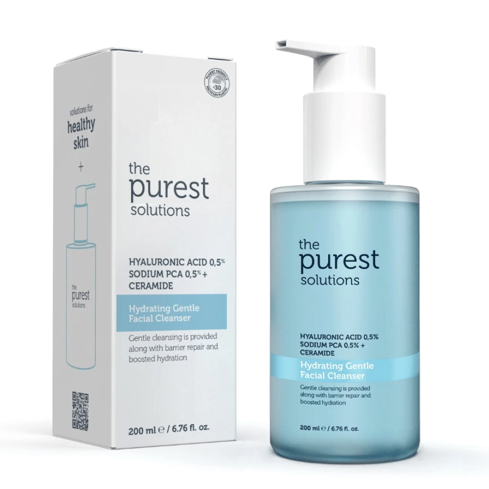 The Purest Solutions Hydrating Gentle Facial Cleanser 0.5% Hyaluronic Acid 0.5% Sodium PCA Ceramide 200ml