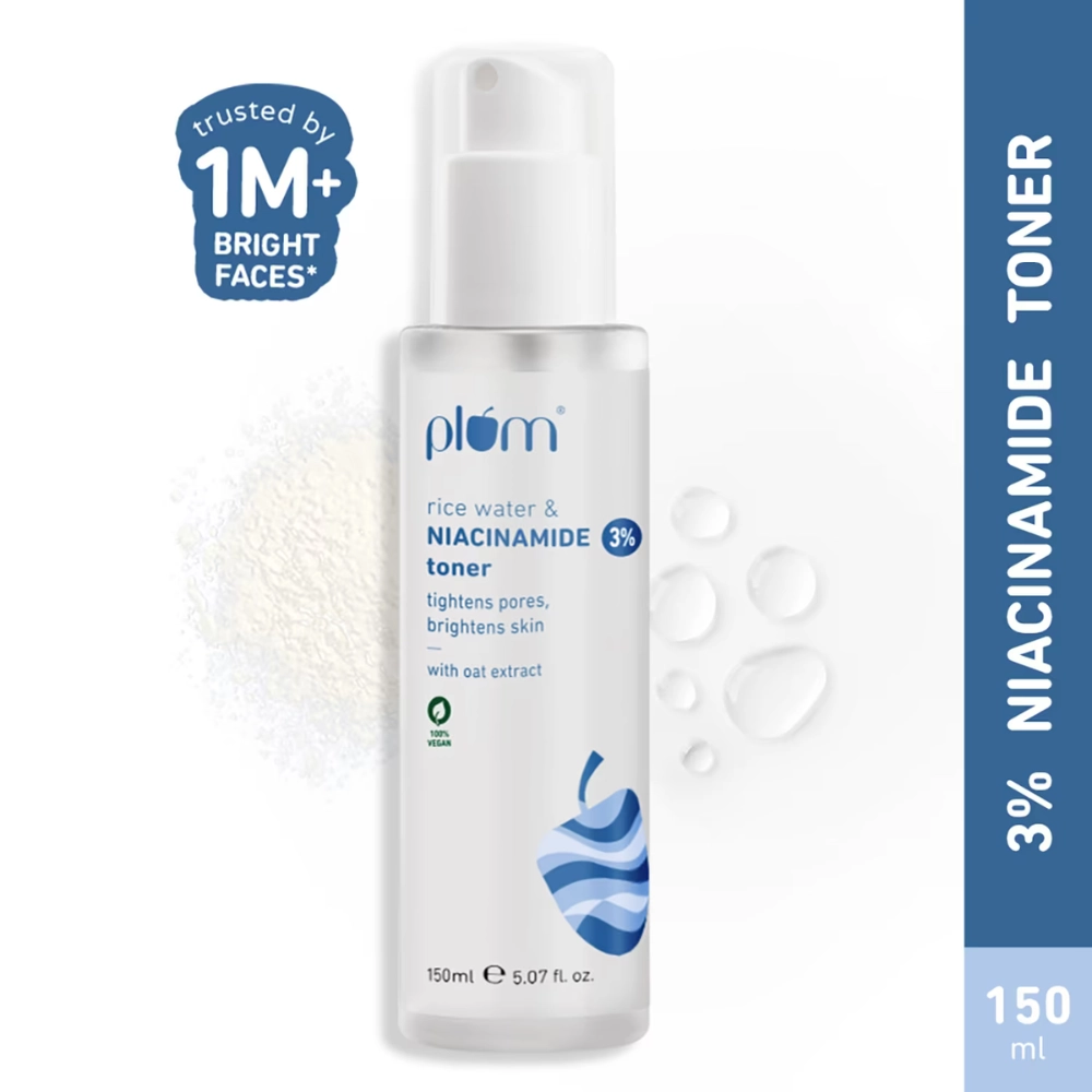 Plum 3% Niacinamide Toner with Rice Water 150ml