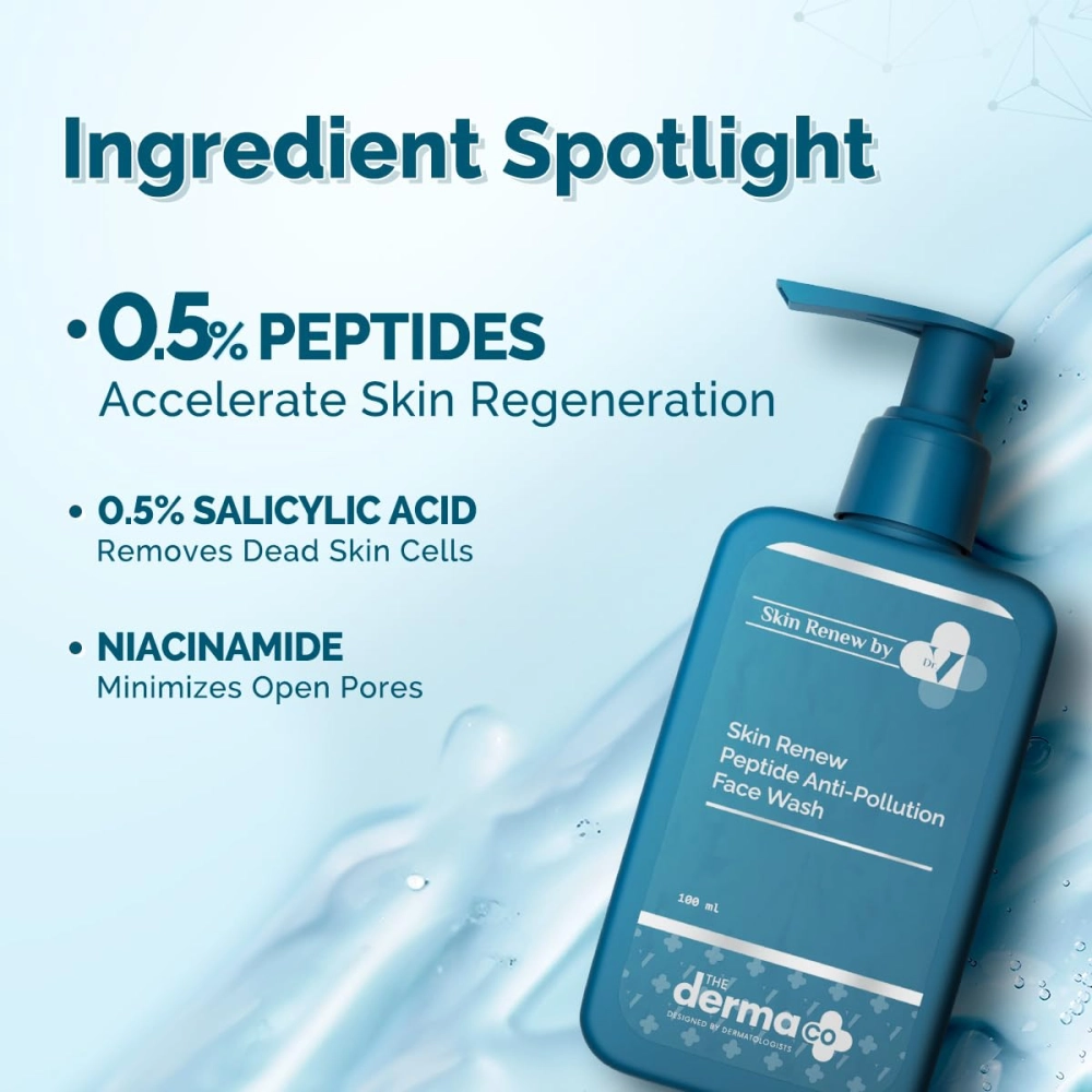 The Derma Co. Skin Renew Peptide Anti-Pollution Face Wash 100 ml