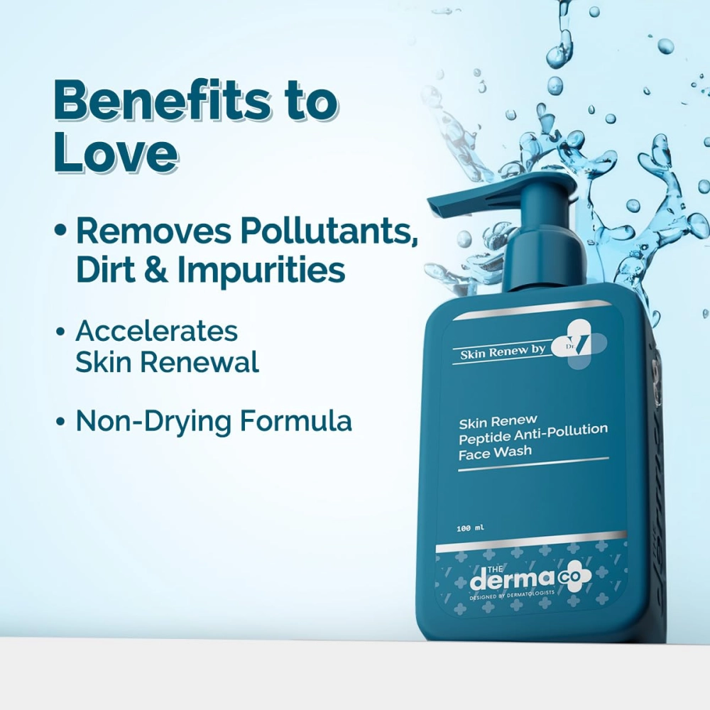 The Derma Co. Skin Renew Peptide Anti-Pollution Face Wash 100 ml