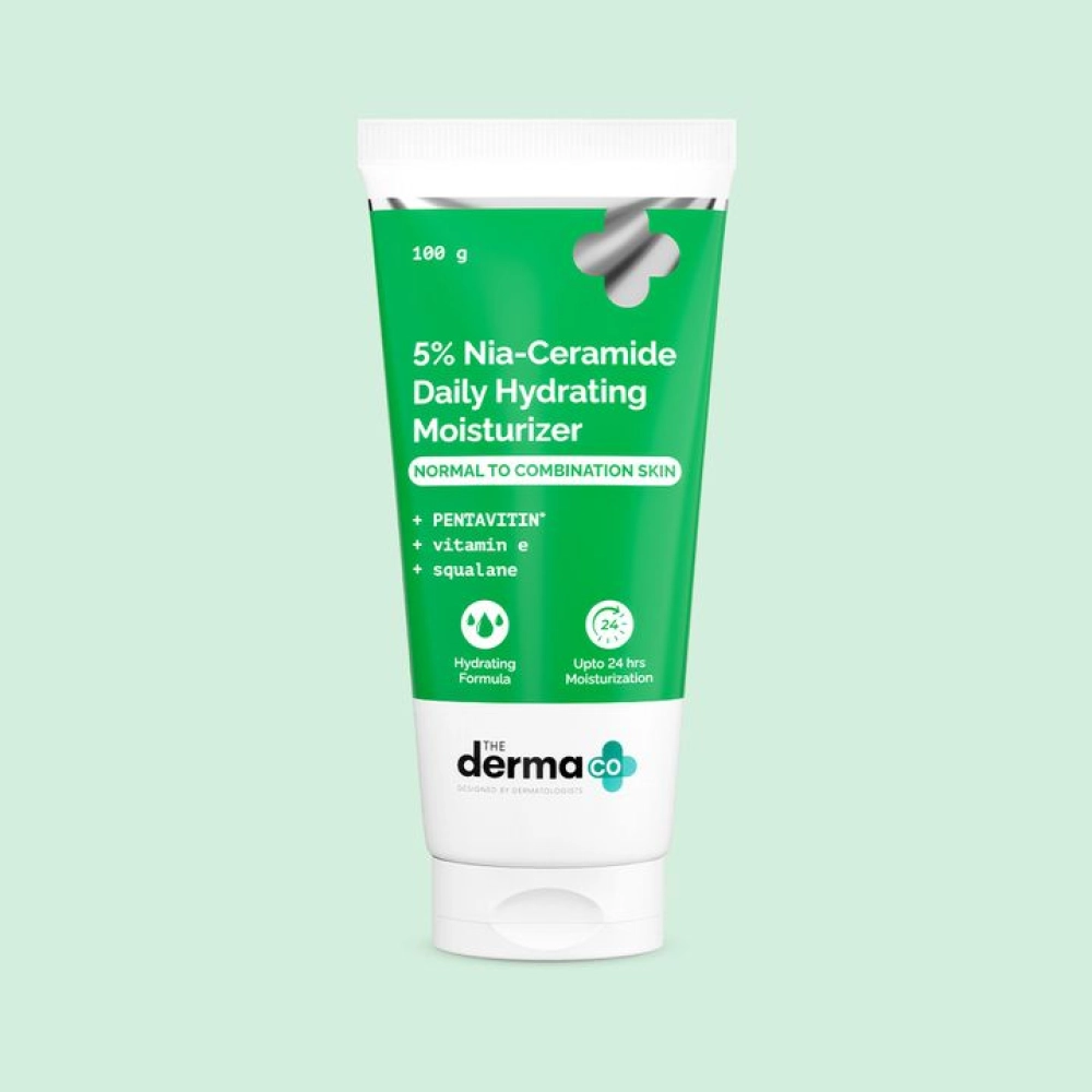 The Derma Co 5% Nia-Ceramide Daily Hydrating Moisturizer with 5% Niacinamide & 2% Ceramide - 100g