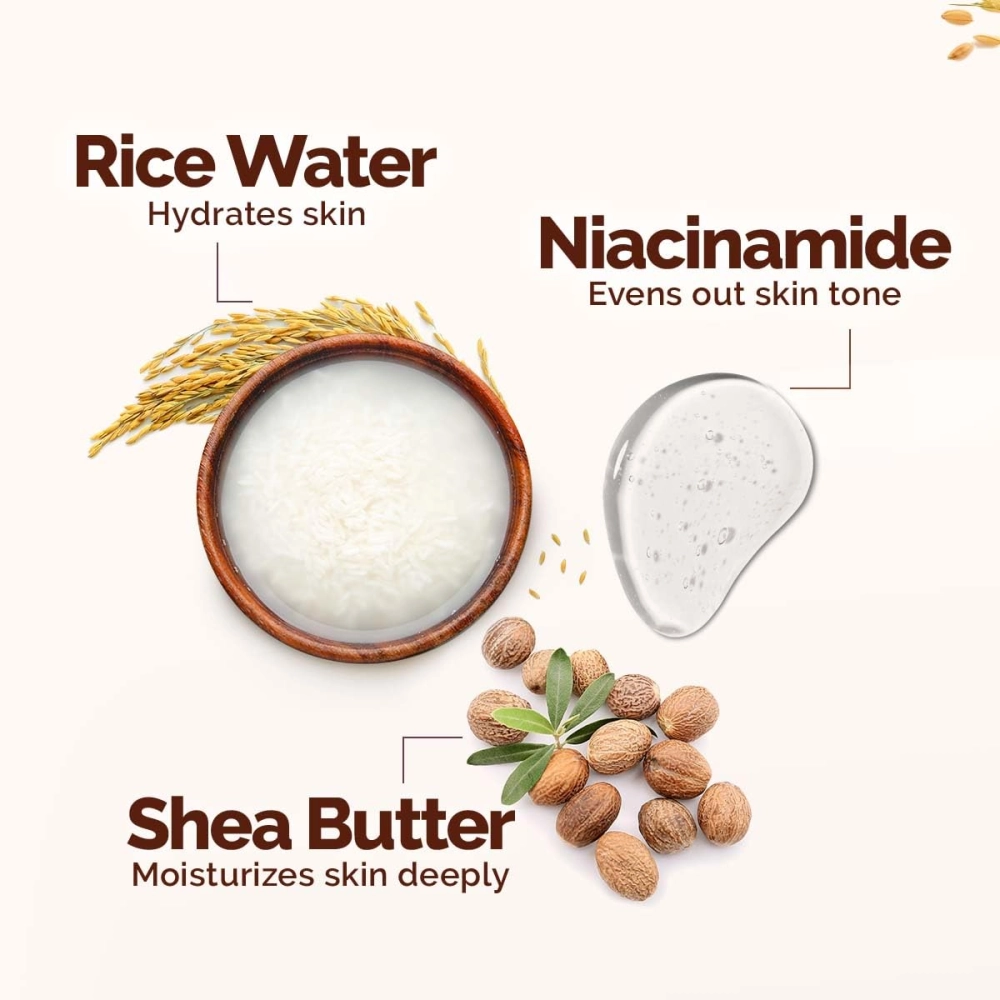 Mamaearth Rice Water Hydrating Body Lotion with Rice Water & Niacinamide 400ml