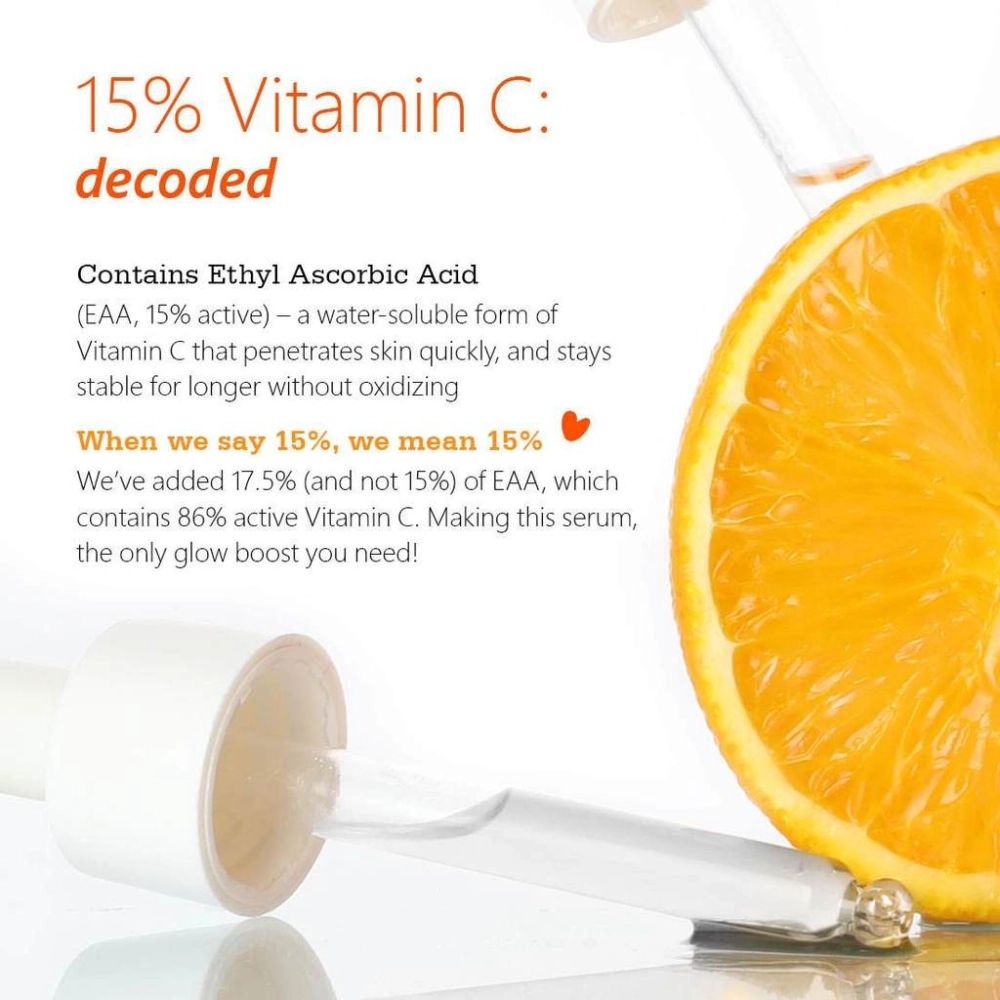 Plum 15% Vitamin C Serum for Face with Mandarin - 30ml
