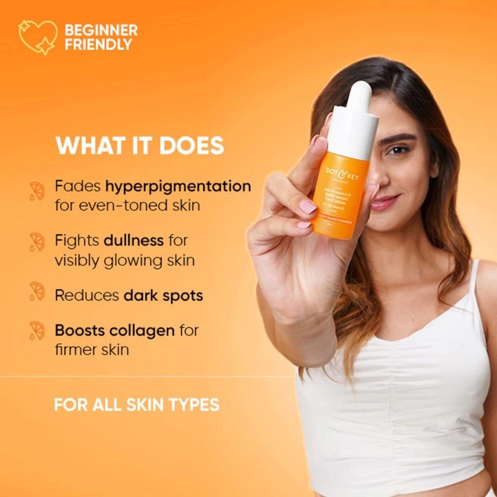 Dot & Key 10% Vitamin C + E Face Serum with 5% Niacinamide - 30ml