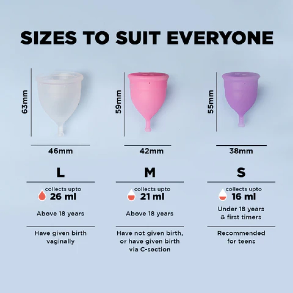 PEE SAFE Reusable Menstrual Cup – Large - 18 Years & Above (Have Given Birth Vaginally)