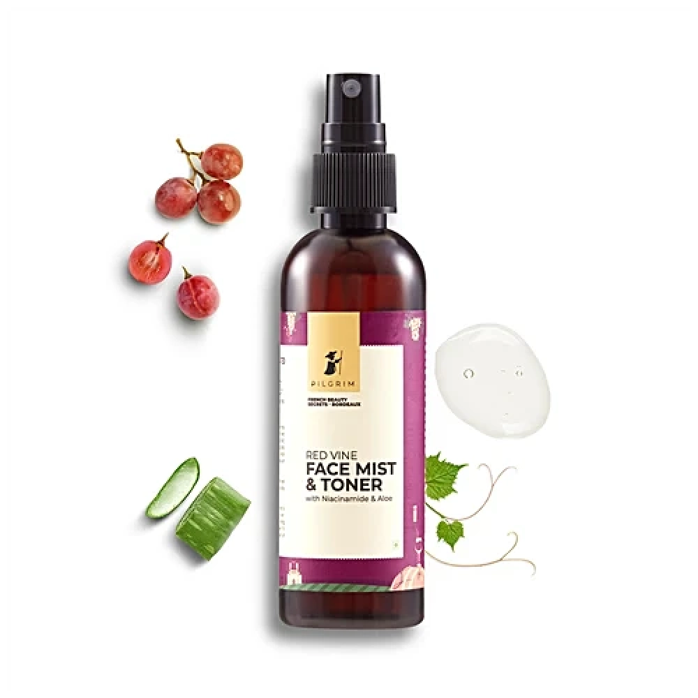 Pilgrim Red Vine Face Mist & Toner With Niacinamide & Aloe 100ml