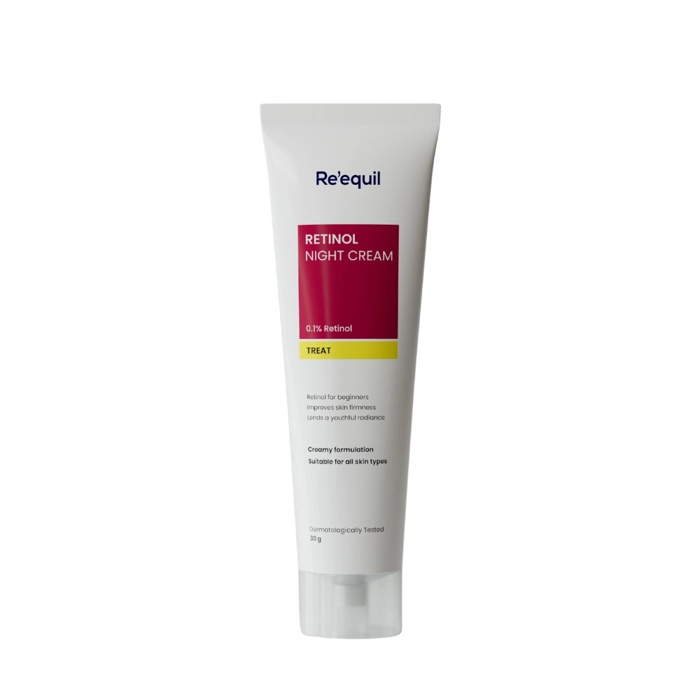 Reequil 0.1% Retinol Night Cream For Wrinkles & Skin Tightening 30gm