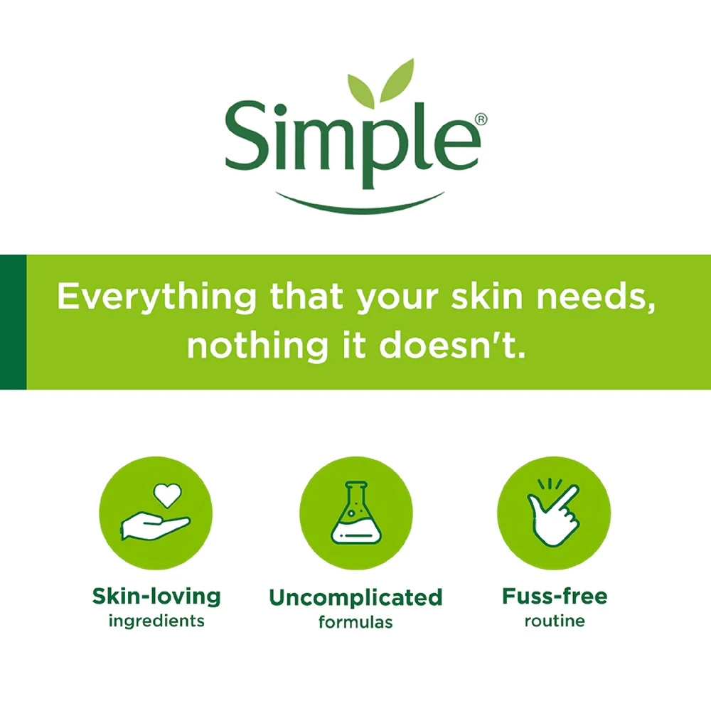 Simple Refreshing Facial Wash Kind to Skin 100% Soap Free 150ml
