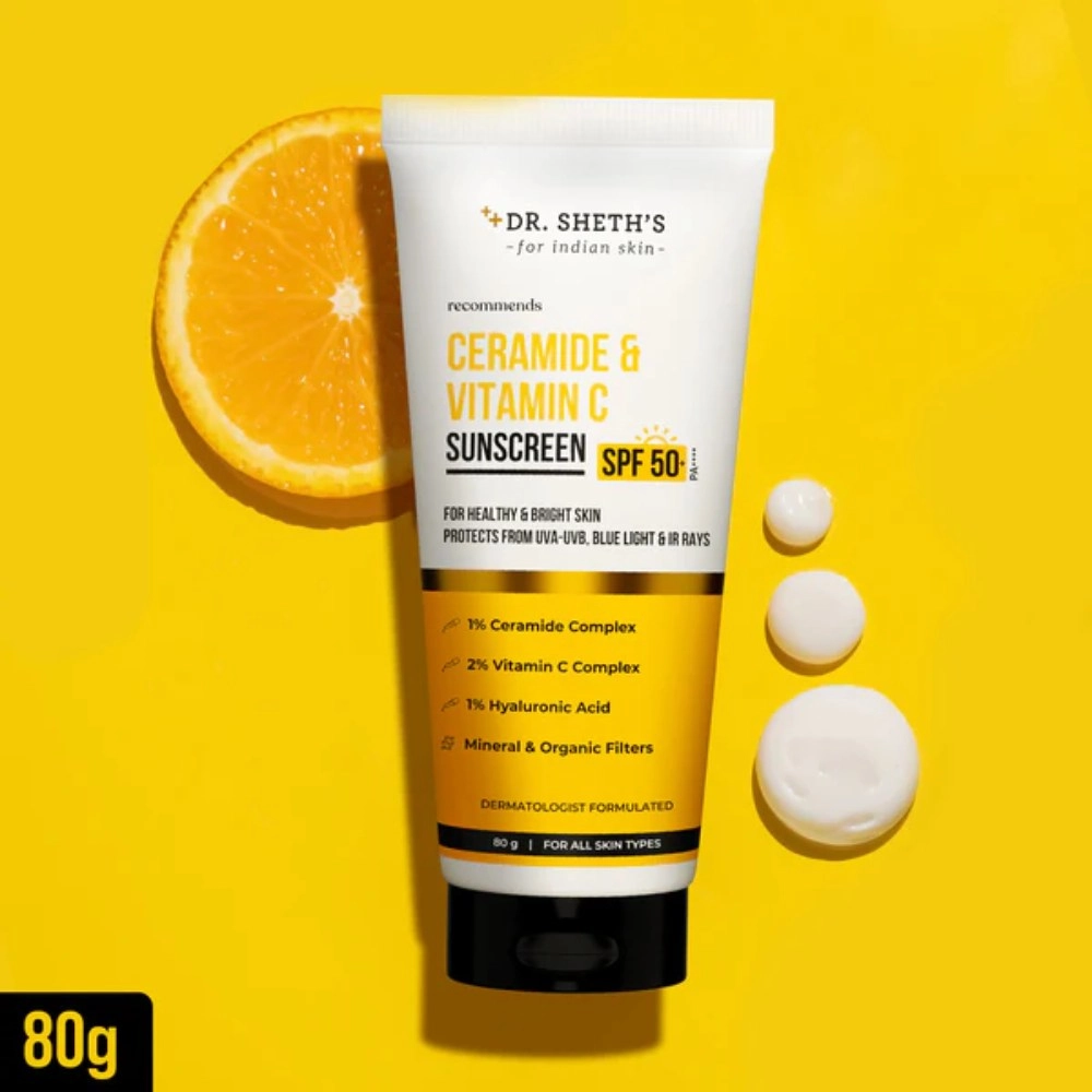 Dr. Sheth’s Ceramide & Vitamin C Sunscreen 80gm