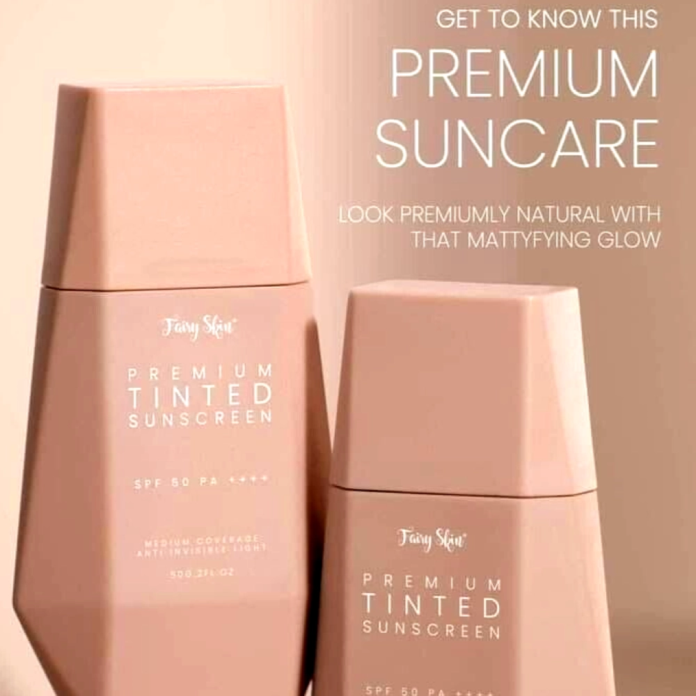 Fairy Skin Premium TINTED Facial Sunscreen Cream SPF50 PA++++50g