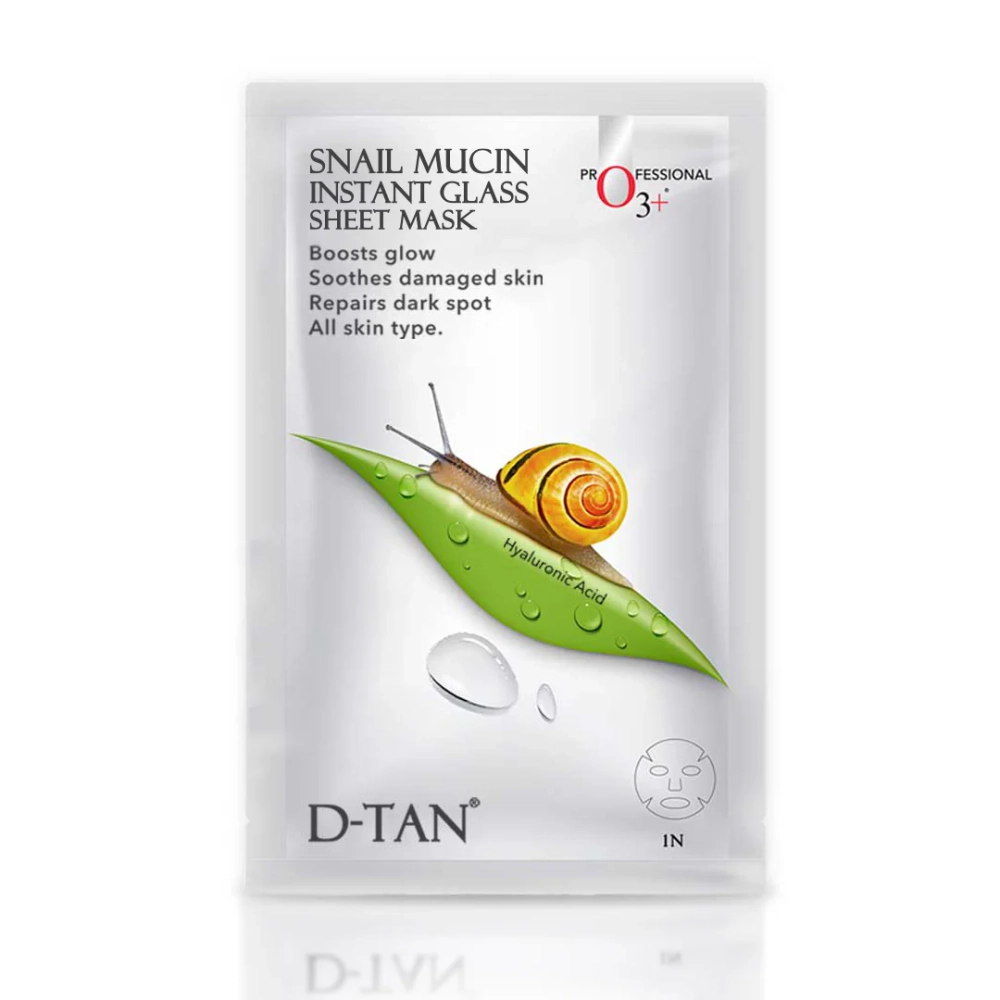 O3+ Snail Mucin Instant Glass Sheet Mask