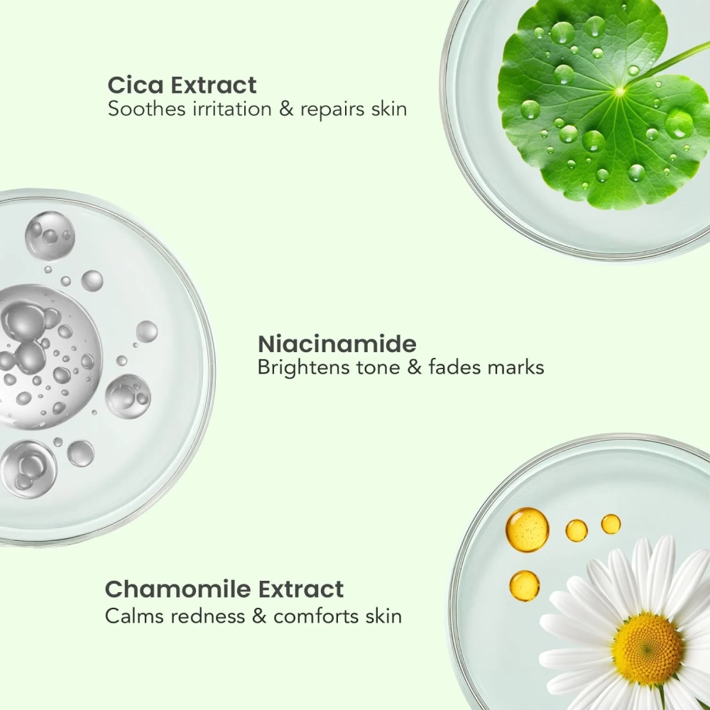 O3+ Ci-Calm Glow Sensitive Skin Sheet Mask with Cica Leaf Extract & Ceramide for Barrier Repair & Anti Redness
