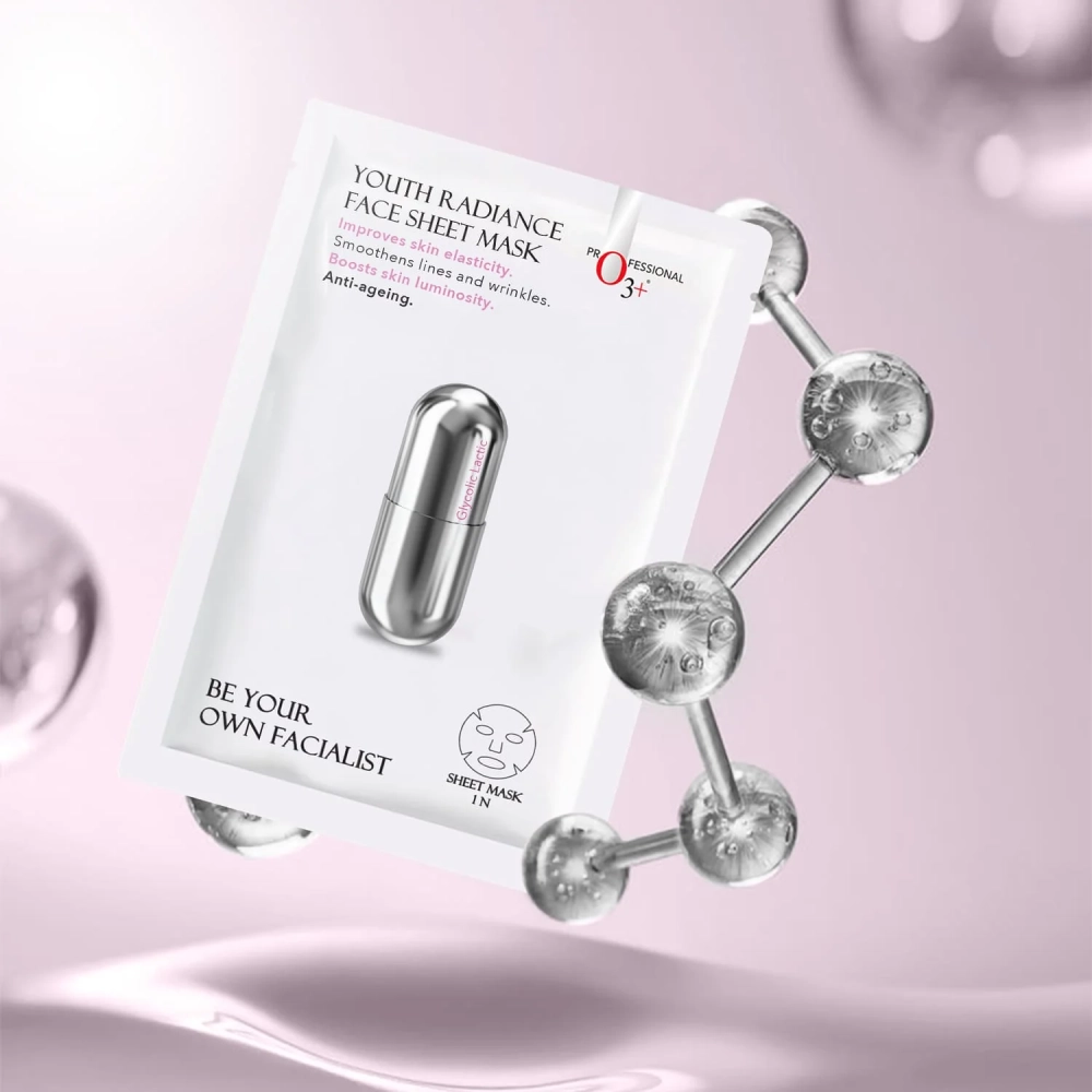 O3+ Facialist Youth Radiance Sheet Mask With Glycolic