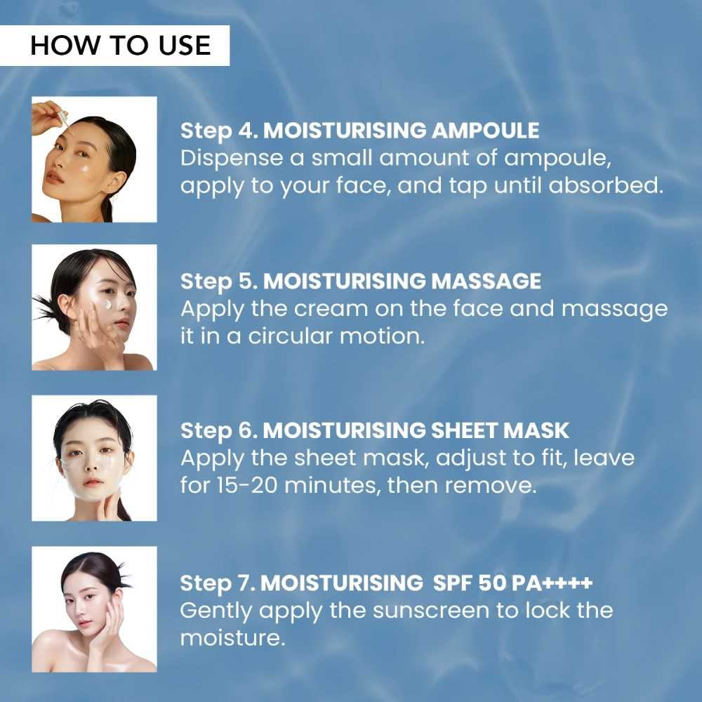 O3+ Korea Glass Glow Facial Kit With Birch Tree Sap & Hyaluronic Acid - Ideal For Dry Skin