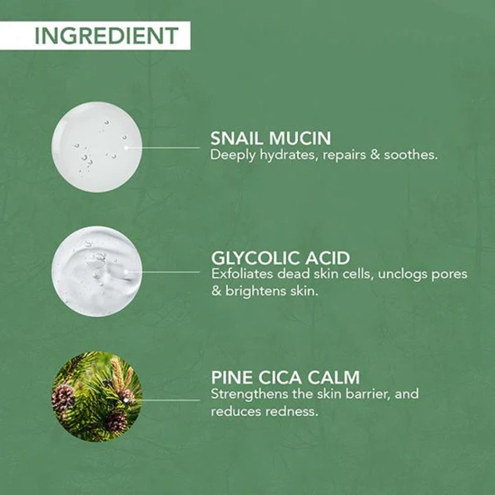 O3+ Mijoo Korea Glass Glow Facial Kit with Pine Cica & Snail Mucin - Ideal for Combination Skin